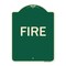 Signmission Designer Series Sign-Fire, Green & Tan Heavy-Gauge Aluminum Sign, 24" x 18", G-1824-23966 A-DES-G-1824-23966 - alternate 1
